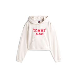 Tommy Hilfiger Varsity Boxy Fit Hoodie with Logo Applique - white (YBH)