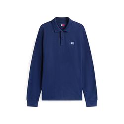 Tommy Jeans Regular fit long-sleeved polo shirt - blue (C1G)