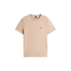 Tommy Jeans Tommy Badge Crew Neck T-Shirt - beige (0HD)
