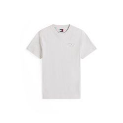 Tommy Hilfiger Slim fit T-shirt with elongated logo - gray (P09)