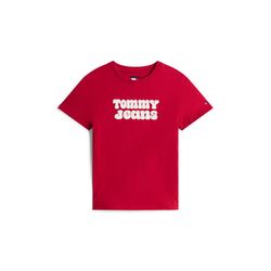 Tommy Jeans T-shirt with logo print - red (XJP)