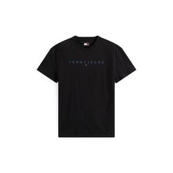 Tommy Hilfiger T-Shirt mit aufgesticktem Logo - schwarz (0GK)