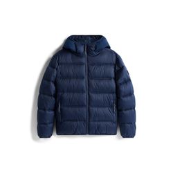 Tommy Hilfiger Puffer-Jacke mit Logo auf Kapuze - blau (C1G)