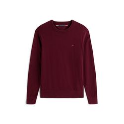 Tommy Hilfiger TH Monogram Cotton Cashmere Crew Neck Jumper - red (XIH)