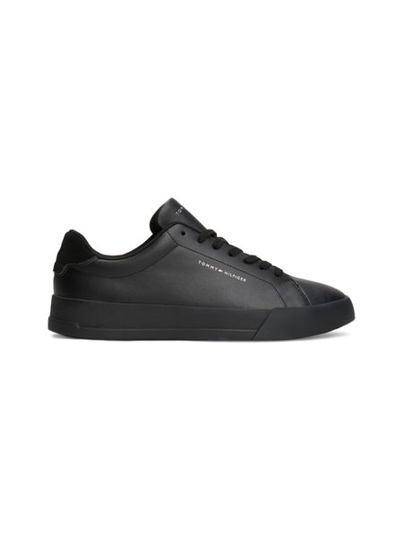 Tommy Hilfiger Court-Sneaker mit Logo - schwarz (0GJ)