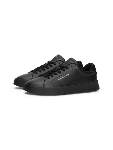 Tommy Hilfiger Court-Sneaker mit Logo - schwarz (0GJ)