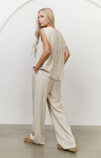 Yaya Ärmelloses Oberteil mit Knöpfen - beige (99954)