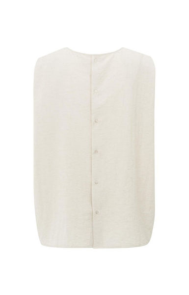 Yaya Ärmelloses Oberteil mit Knöpfen - beige (99954)