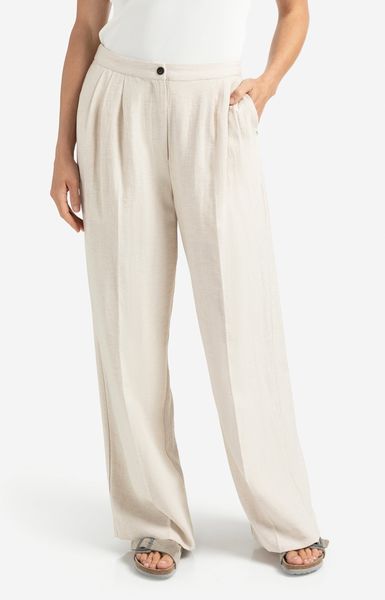 Yaya Strukturierte gewebte Hose   - beige (99954)