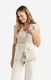 Yaya Ärmelloser Blazer mit Satin-Details - beige (44501)