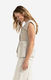Yaya Ärmelloser Blazer mit Satin-Details - beige (44501)