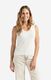 Yaya Feinripp-Strick-Tanktop mit V-Ausschnitt - weiß (99691)