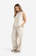 Yaya Strukturierte gewebte Hose   - beige (99954)