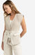 Yaya Ärmelloser Blazer mit Satin-Details - beige (44501)