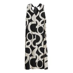 someday Neckholder dress - Qedira print - beige/black (900)