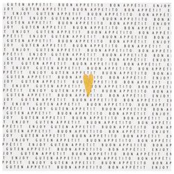 Räder Serviette (33x33cm) - schwarz/weiß (NC)