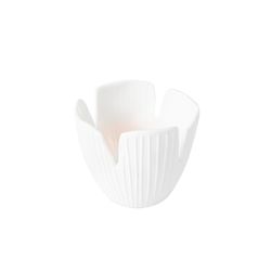 Räder Flower-shaped vase (Ø8.5x7.5cm) - white (0)