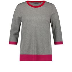 Samoon Pull à manches 3/4 - gris (02301)