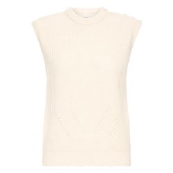 ICHI Sleeveless sweater - Povoke - white (130905)
