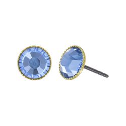 Konplott Ohrstecker - Black Jack - blau (0040)