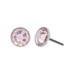Konplott Earring stud - Black Jack - pink/silver (0040)