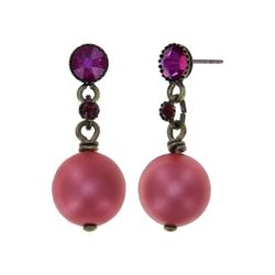 Konplott Boucles d'oreilles - Love Bugs - rose/rouge (0040)