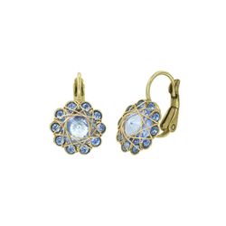 Konplott Boucles d'oreilles - 70's Circles - bleu/gold (0040)