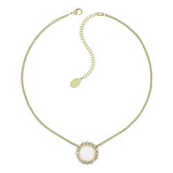 Konplott Necklace - 70's Circles - white/gold (0040)