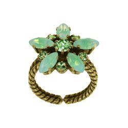 Konplott Ring -  Sabrina Vintage - grün (0040)