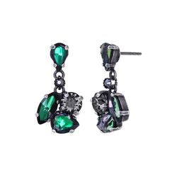 Konplott Boucles d'oreilles - Ballroom - gris/vert/silver (0040)
