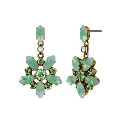 Konplott Earring stud - Sabrina Vintage - green/gold (0040)
