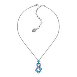 Konplott Necklace - Shopping Drops - blue/silver/violet (0040)