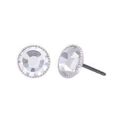 Konplott Earrings - Black Jack - silver (0040)