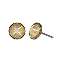 Konplott Earrings - Black Jack - beige/yellow (0040)