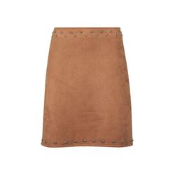 Zero Minijupe aspect cuir - brun (7031)