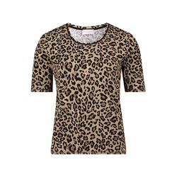 So Cosy T-shirt with leopard print - brown (5892)