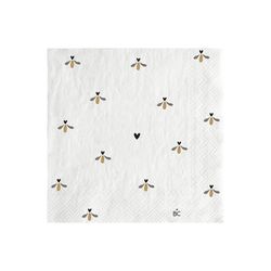 Bastion Collections Cocktailserviette (25x25cm) - weiß (00)