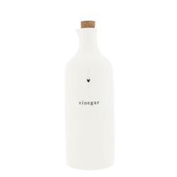 Bastion Collections Vinegar bottle (Ø8x23cm) - white (BL)