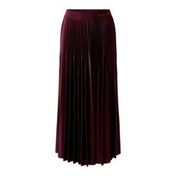 Oui Pleated skirt with glossy coating - red (3912)