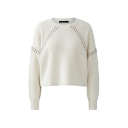 Oui Pullover mit platzierten Metallnieten - weiß (1018)
