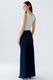 Oui Palazzo Jeans mit weitem Bein und Nieten - blau (5800)
