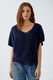Oui Oversized geschnittener Pullover - blau (5742)