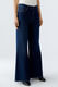 Oui Palazzo Jeans mit weitem Bein und Nieten - blau (5800)