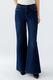 Oui Palazzo Jeans mit weitem Bein und Nieten - blau (5800)