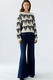Oui Palazzo Jeans mit weitem Bein und Nieten - blau (5800)