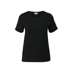 s.Oliver Red Label T-Shirt mit Seitennähten - schwarz (9999)
