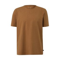 Q/S designed by Rundhals-T-Shirt mit Rollkante - braun (8482)