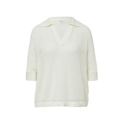 s.Oliver Red Label Oversized Ajour-Polo  - weiß (0210)