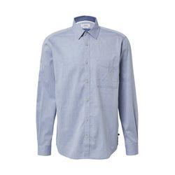 s.Oliver Red Label Regular Fit: Langarmhemd aus Webware - blau (55K6)