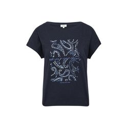 s.Oliver Red Label Relaxed fit T-shirt with artwork - blue (59D0)